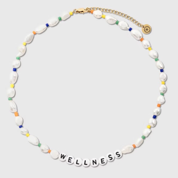 Sporty & Rich Jewelry - SPORTY & RICH Wellness Pearl/Bead Necklace NWT